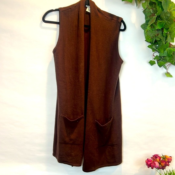 Nouveau Brown Sweater Vest - Picture 1 of 5